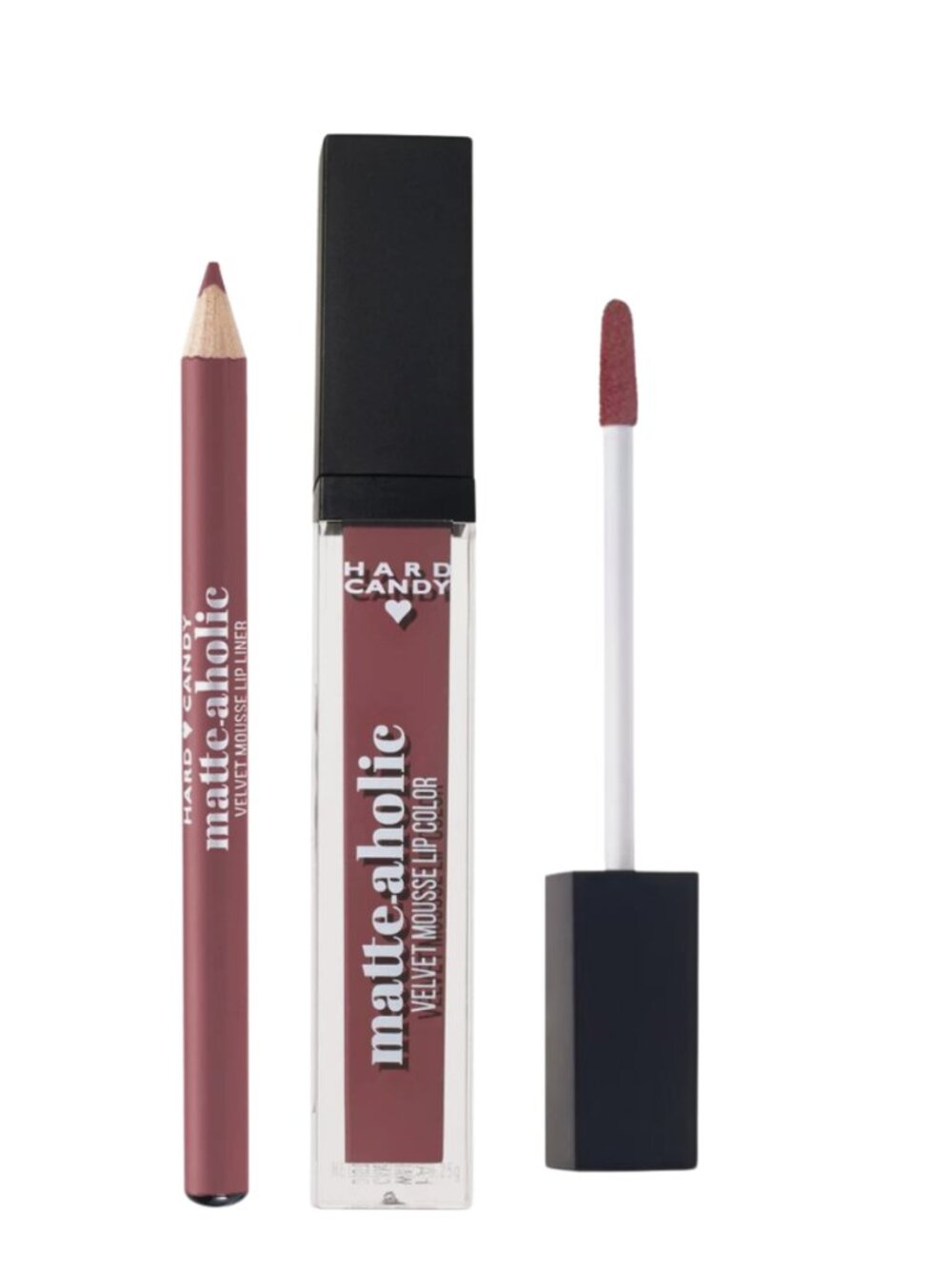 Hard Candy Matte 2-pc Lip Color Kit matte-aholic velvet "1525 Spider Orchid"